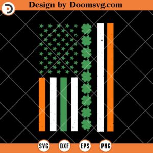 Irish American Irish USA Flag SVG, St Patricks Day SVG