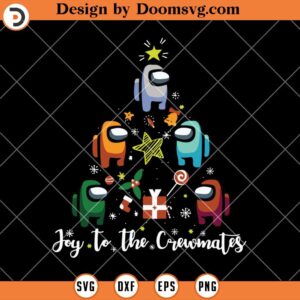 Joy To The Crewmates SVG, Christmas Among Us Tree SVG, Funny Gamer SVG