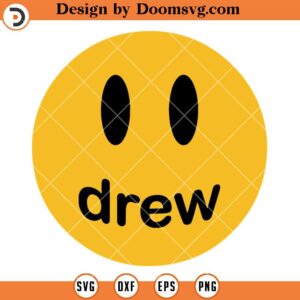 Justin Drew Logo SVG, Drew Smiling Face SVG