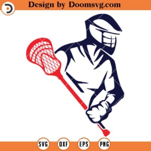 Lacrosse Player SVG, Lacrosse Stick Monogram SVG