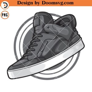 Louis Don Anthracite Sneaker Art PNG, Sneaker Art PNG Download