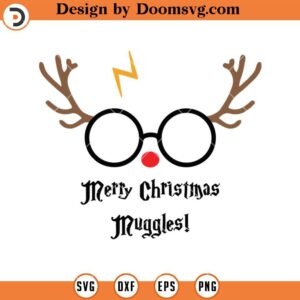 Merry Christmas Muggles SVG, Harry Potter SVG