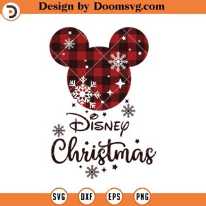 Mickey Head Christmas SVG, Disney Christmas SVG