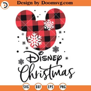 Mickey Head Christmas SVG, Disney Christmas SVG