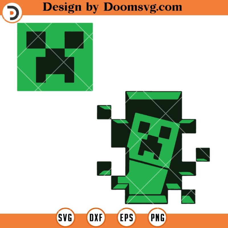 Minecraft Character SVG, Gaming SVG Bundle, Video Game SVG - Doomsvg