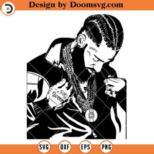 Nipsey Hussle SVG, Rapper Silhouette SVG