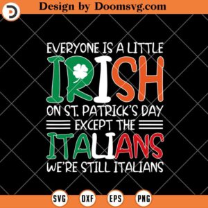 Patricks Day Italian Irish SVG, St Patricks Day SVG