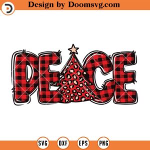 Peace Christmas SVG, Merry Christmas SVG, Holiday SVG