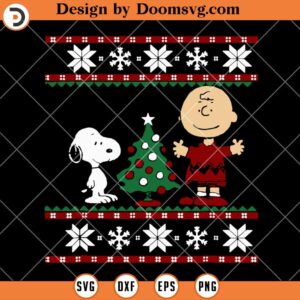 Peanuts Snoopy and Charlie Christmas SVG, Christmas Snoopy Shirt SVG