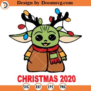 Reindeer Baby Yoda SVG, Star Wars Christmas SVG