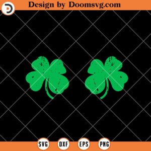 Shamrock Boobs SVG, Funny 4 Leaf Clover SVG, St Patricks Day SVG