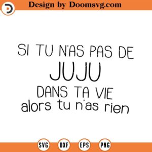 Si Tu N'as Pas De Ju Ju Dans SVG, Funny SVG