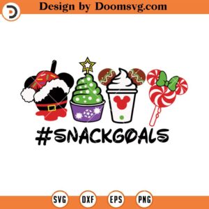 Snackgoals SVG, Mickey Head Cream Candy Cupcake Christmas SVG