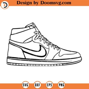 Sneakers SVG, Basketball Clipart