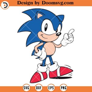 Sonic The Hedgehog SVG, Sonic SVG, Layered Sonic SVG