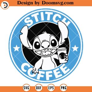 Stitch Coffee SVG, Starbucks Logo SVG