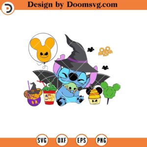 Stitch Snack Halloween SVG, Carnival Food SVG, Trick Or Treat SVG