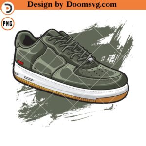 Supreme×Nike Air Force 1 Low Olive PNG, Sneaker Addict PNG Download