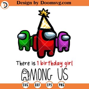 There Is 1st Birthday Girl Among Us SVG, Birth Day Girl SVG