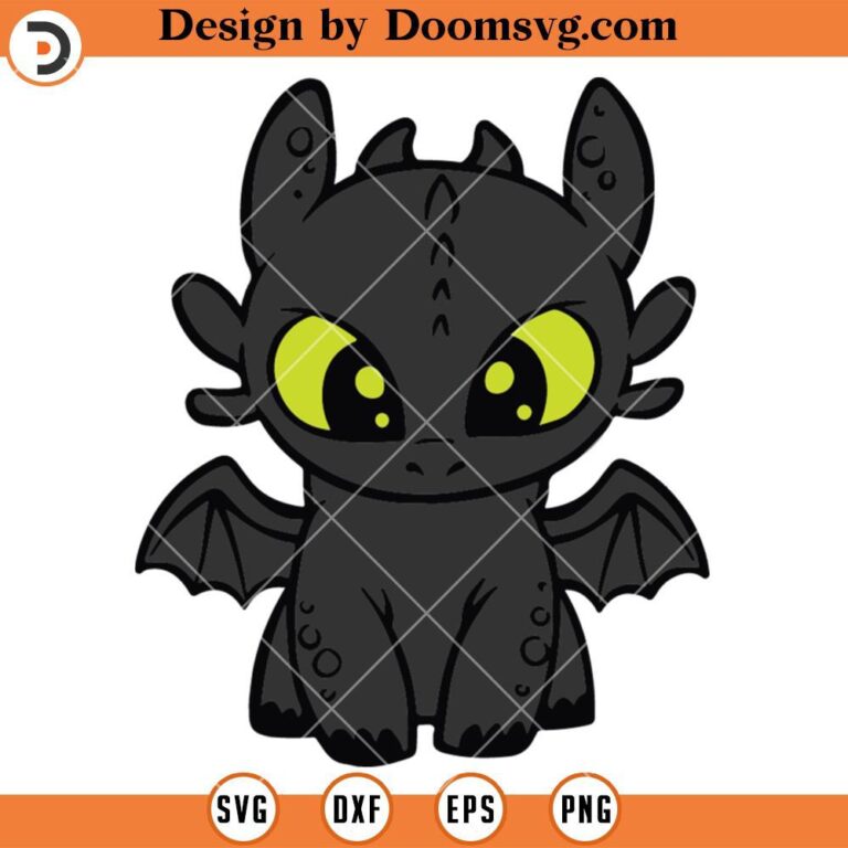 Toothless Dragon SVG, DreamWorks Dragons SVG - Doomsvg