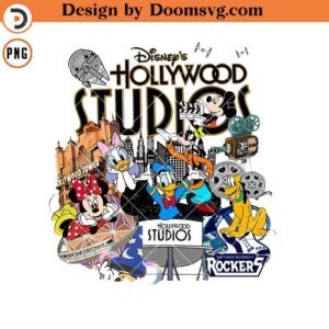 Vintage Disney Hollywood Studios 2023 PNG, Comfort Colors Shirt PNG, Mickey and Friends PNG