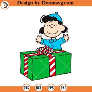 Violet And Christmas Gift SVG, Christmas Snoopy SVG