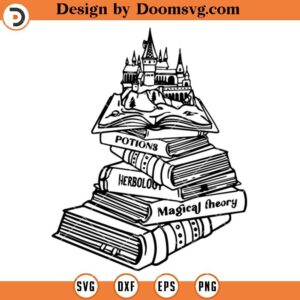 Wizard School SVG, Book Lover SVG