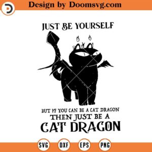 You Can Be A Cat Dragon SVG, Black Cat SVG