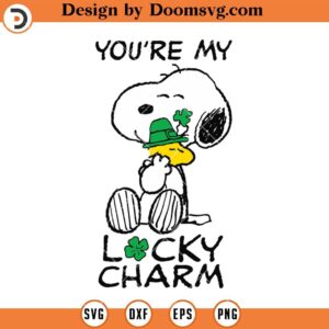 Youre My Lucky Charm SVG, Snoopy St Patricks Day SVG