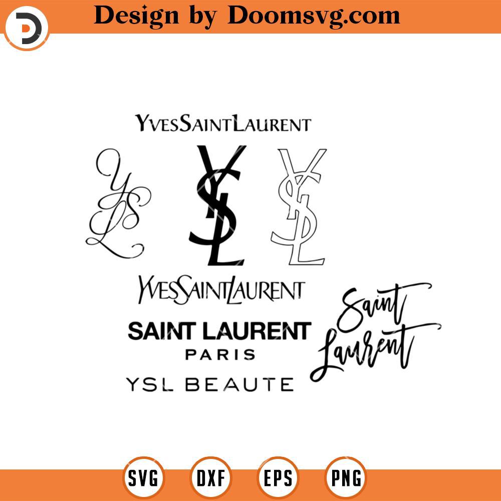 Yves Saint Laurent SVG, French Luxury Fashion House SVG - Doomsvg