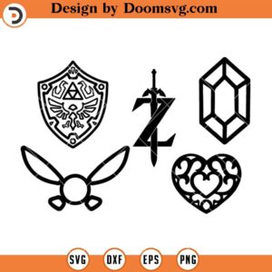 Zelda SVG Clipart Package, Zelda System SVG