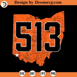 Retro 513 Area Code Cincinnati Ohio vintage boys & girls SVG Design Download, Baseball SVG, Baseball SVG