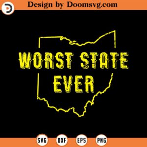 Ohio Sucks Worst State Ever, Michigan Sports Fan SVG Design Download, Baseball SVG, Baseball SVG