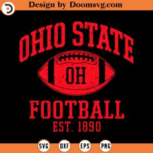 Vintage State of Ohio Columbus Varsity Style Football Gift SVG Design Download, Baseball SVG, Baseball SVG