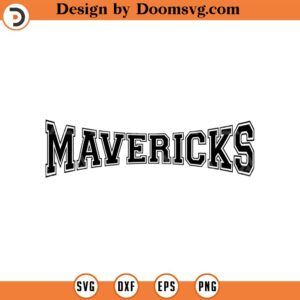 Mavericks Svg, Go Mavericks Team Svg, Run Mavericks Svg, College Jersey Font, Game day Cut File Cricut, Png Pdf Eps, Vector, Stencil