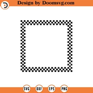 Racing Stripes Square Monogram Svg, Checkered Racing, Checkers Svg, Race Finish Svg, Motor Sports Svg Cut File Cricut, Png Pdf, Vector