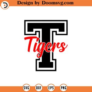 Tigers Svg, Go Tigers Football Svg, Run Tigers Baseball Svg, Cheer Mom Shirt Cut File Cricut, Png Pdf Eps, Vector, Stencil