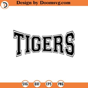 Tigers Svg, Go Tigers Team Svg, Run Tigers Svg, College Jersey Font, Game day Cut File Cricut, Png Pdf Eps, Vector, Stencil