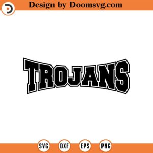 Trojans Svg, Go Trojans Team Svg, Run Trojans Svg, College Jersey Font, Cheer Mom T-Shirt Cut File Cricut, Png Pdf Eps, Vector, Stencil