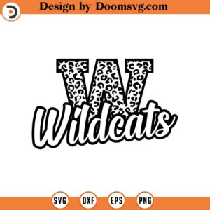 Wildcats Leopard Svg, Go Wildcats Football Svg, Game Day Vibes Svg, Cheer Mom T-Shirt Cut File Cricut, Png Pdf, Vector, Stencil