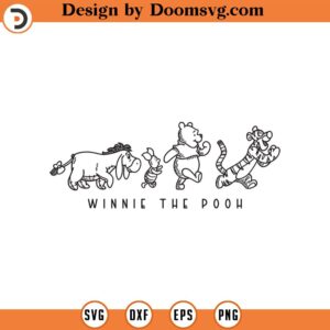 Winnie the Pooh SVG Pooh Bear Png Pooh and Friends Svg Mickey PNG Winnie the Pooh Shirt Sublimation Cricut Cut File Pdf Jpg