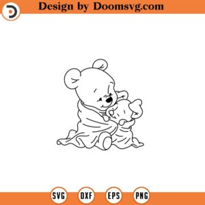 Winnie the pooh svg, winnie the pooh clipart, outline, cutting files, Pooh face svg, bear Png, shirt files for cricut and silhouette