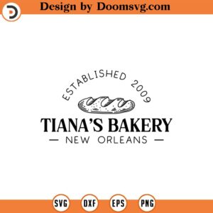 Tiana's Bakery SVG Tiana PNG Bakery Svg Princess Tiana Sublimation Design Circuit Cut File Printable Design Pdf Jpg