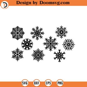 Snowflake SVG Bundle Flake Winter Svg Snowflake Clipart Christmas svg Decor svg Christmas Ornament svg svg cricut Silhouette 44