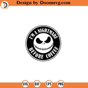 Nightmare Before Christmas svg ,Jack Skellington svg , Halloween svg, coffee svg cutting files for cricut silhouette 135