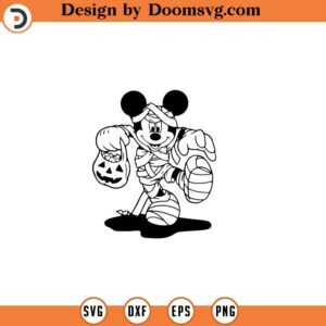 Halloween Pumpkin Mouse Head Svg, Trick Or Treat Svg svgpdfaiepspngjpgdxf Handdrawn clipart Cut Files Cricut Silhouette 242