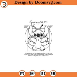 Stitch Da Vinci Sketch SVG Ohana SVG Lilo Stitch PNG Sublimation Design Circuit Cut File Printable Design Pdf Jpg