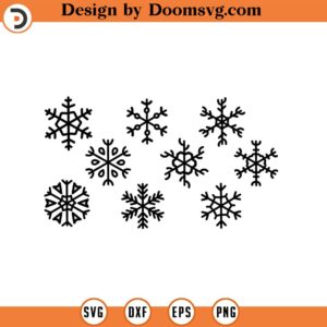 Snowflake SVG Bundle Flake Winter Svg Snowflake Clipart Christmas svg Decor svg Christmas Ornament svg svg cricut Silhouette