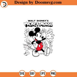 Mouse Cartoon Sketch SVG Retro Mickey SVG Mickey Sketch Svg Vintage PNG Sublimation Circuit File Printable Design Pdf Jpg