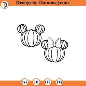 Halloween Pumpkin Mouse Head Svg, Pumpkin Mouse Svg, Magic Castle Halloween, Spooky Vibes Svg, Boo Svg, Png Files For Cricut Sublimation